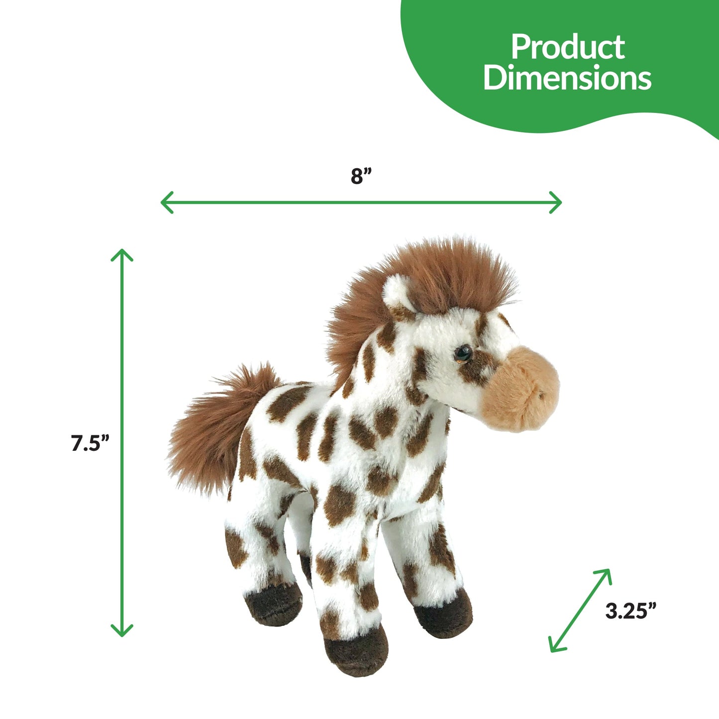 8" Plush Bud Bud the Appaloosa Horse