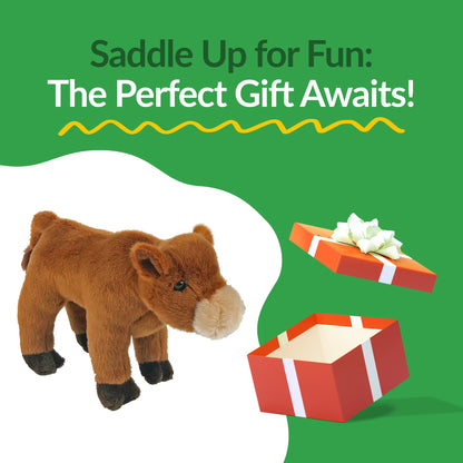 8" Plush Scarlett the Red Angus Cow