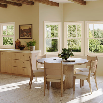 Boho Natural Flax & Seagrass Dining Chair