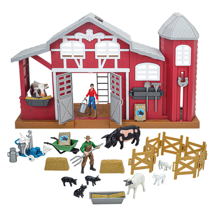 38-Piece Dairy Barn Playset
