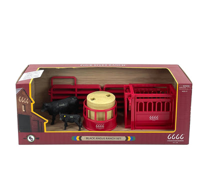 Four Sixes Ranch Black Angus Ranch Set