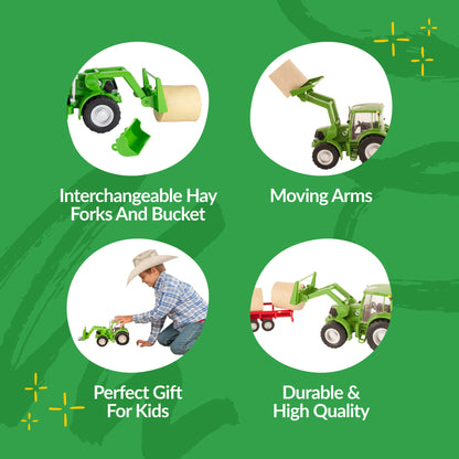 Tractor & Implements - Green