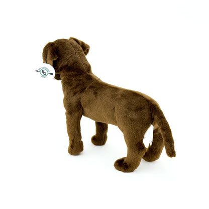 14" Plush Chocolate Lab