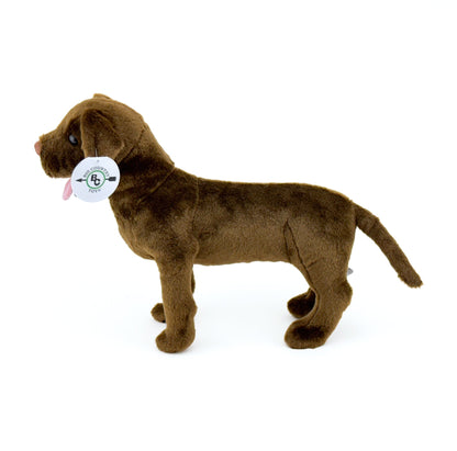 14" Plush Chocolate Lab
