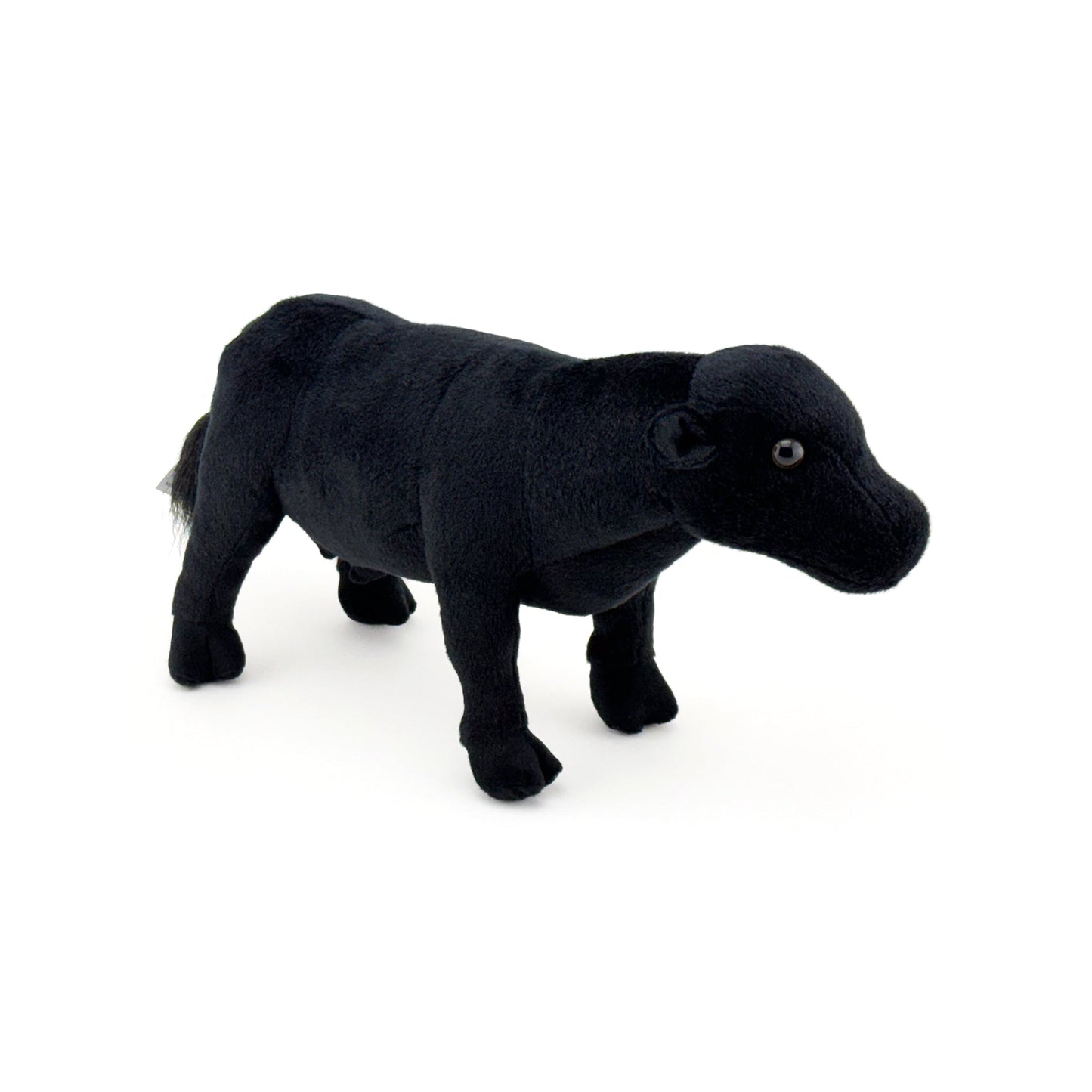 14" Plush Black Angus Cow