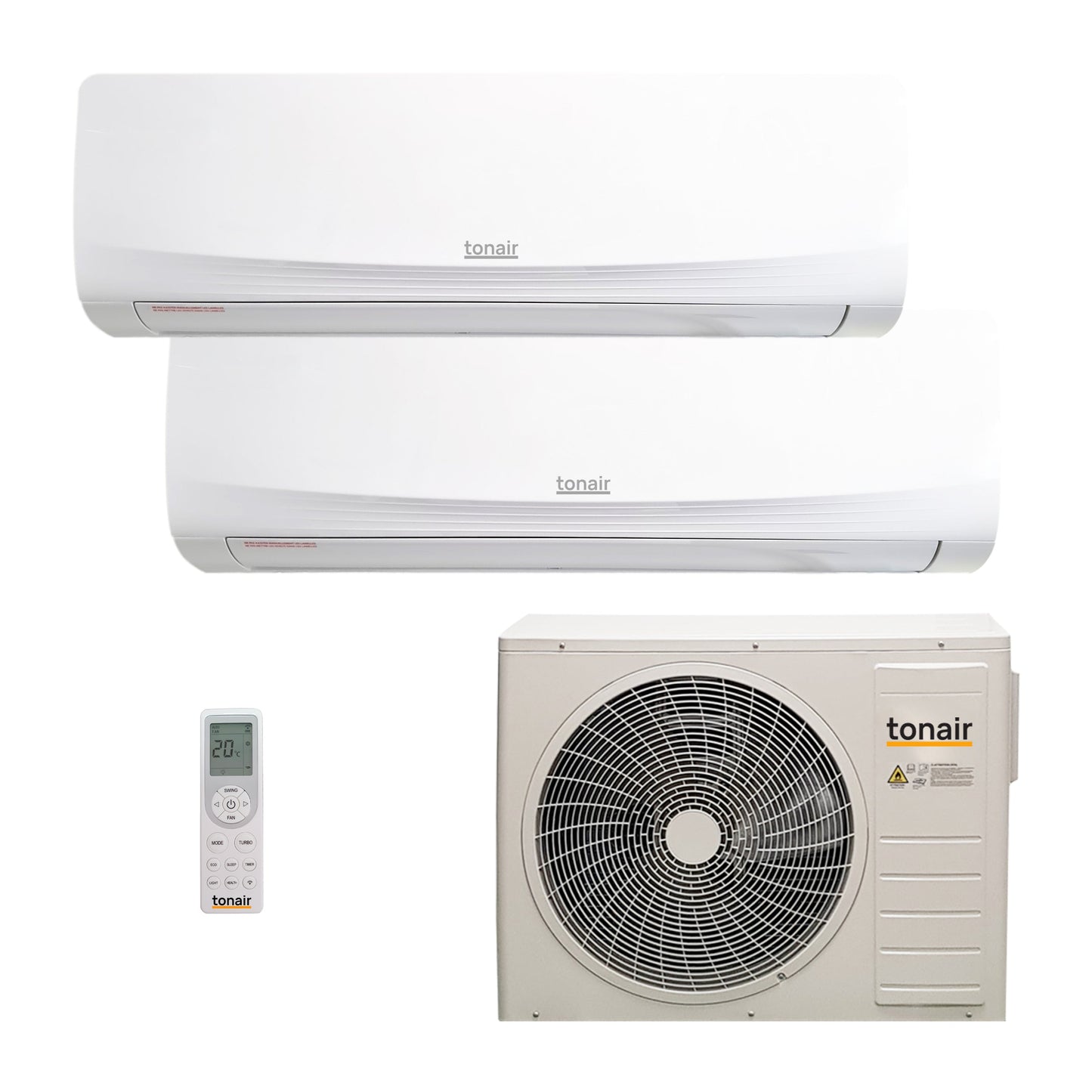Tonair - Climatiseur réversible Bisplit - Pompe à chaleur Air Air (PAC)