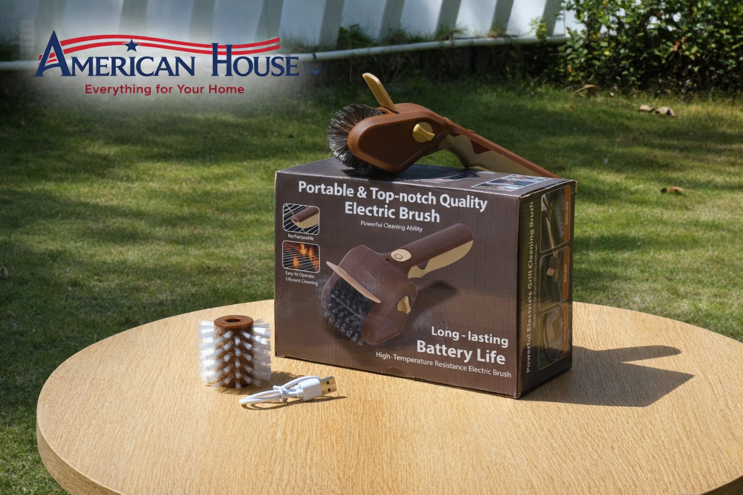 American House Electric Grill Brush