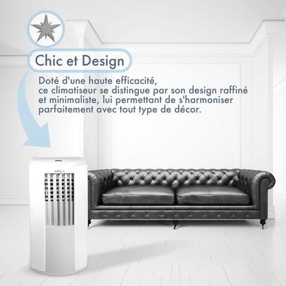 NAEBA - Climatiseur mobile ultra silencieux - Wifi - 3.5kW - 12000 BTU
