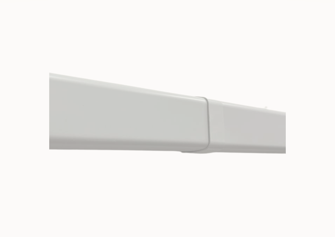 Jonction linéaire pour goulotte 80 x 60 mm