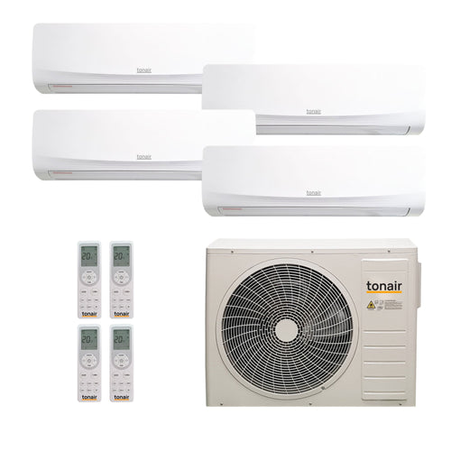 Climatiseur réversible Quadrisplit Tonair (x4) - Pompe à chaleur Air Air (PAC)