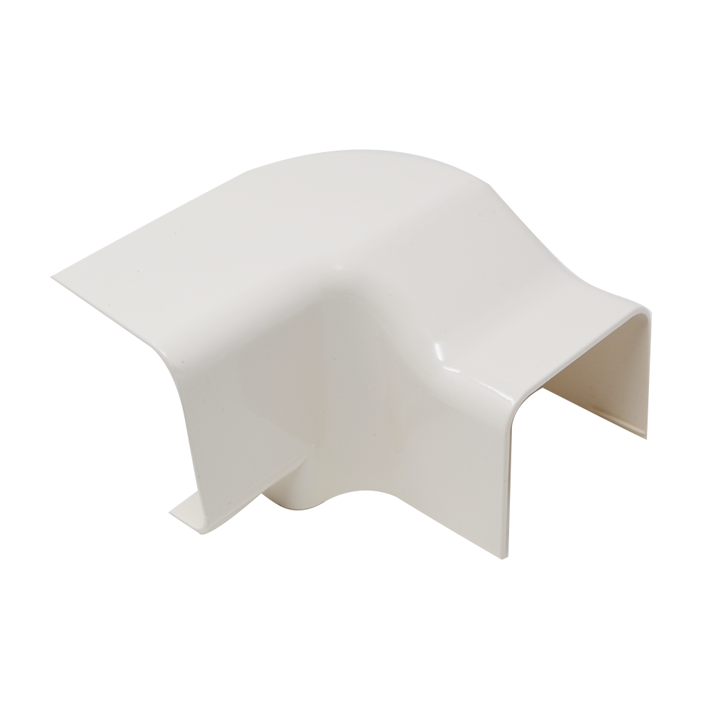 Angle vertical gauche pour croisement de goulotte 80 x 60 mm