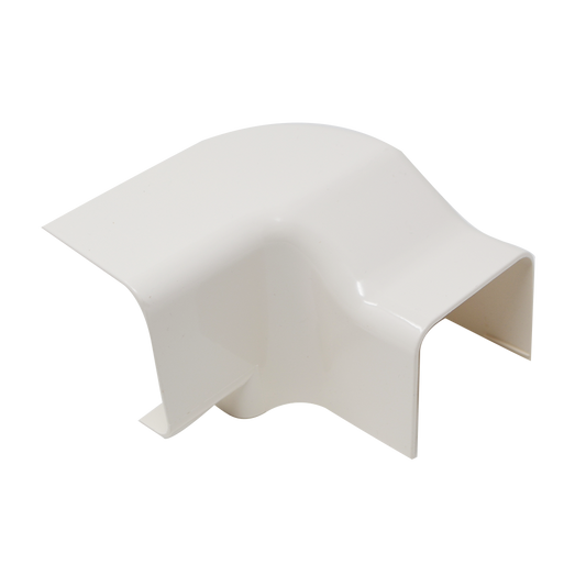 Angle vertical gauche pour croisement de goulotte 80 x 60 mm